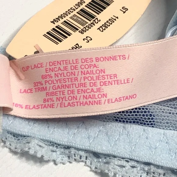 Victoria’s Secret Bra Light Blue Polka Dot size 32C - Picture 6 of 9